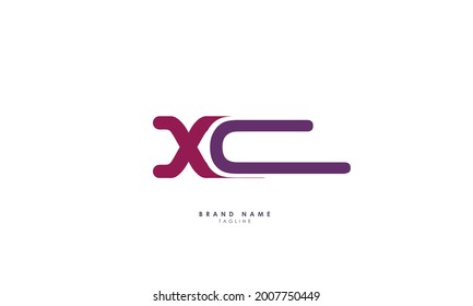 Alphabet letters Initials Monogram logo XC, CX, X and C