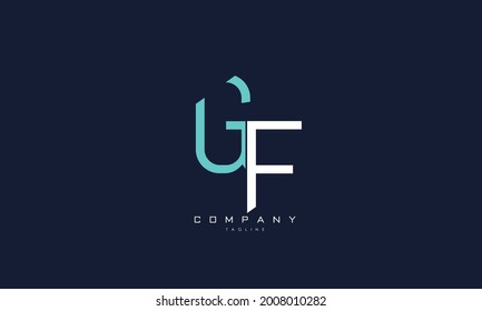 Alphabet letters Initials Monogram logo GF, FG, G and F