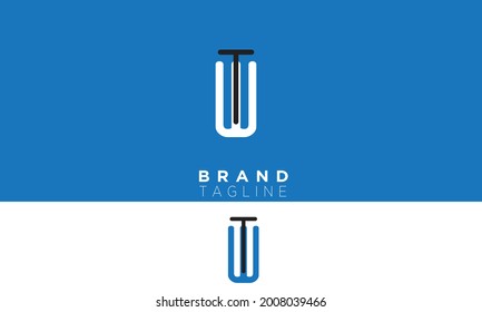 Alphabet letters Initials Monogram logo TW, WT, T and W