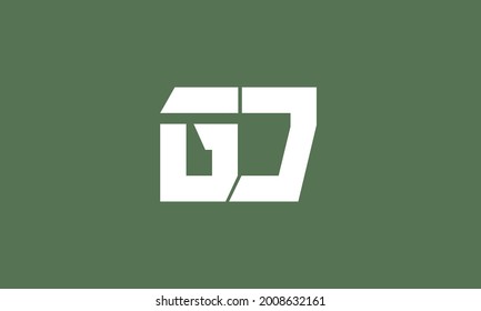 Alphabet letters Initials Monogram logo GD, DG, G and D
