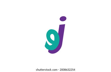 Alphabet letters Initials Monogram logo JE, EJ, J and E