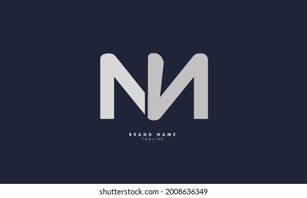 Alphabet letters Initials Monogram logo NN, N and N