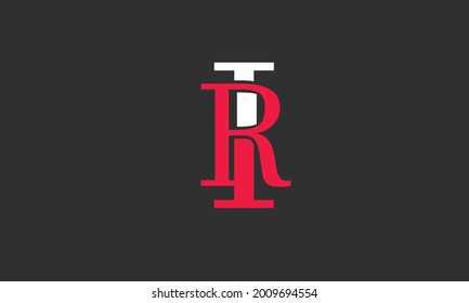 Alphabet letters Initials Monogram logo IR, RI, I and R