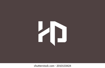 Alphabet letters Initials Monogram logo HD, DH, H and D