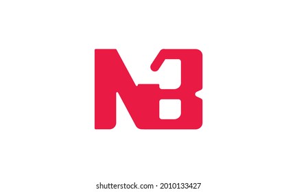 Alphabet letters Initials Monogram logo NB, BN, N and B
