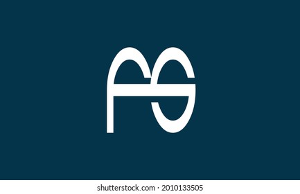 Alphabet letters Initials Monogram logo FG, GF, F and G