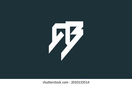 Alphabet letters Initials Monogram logo AB, BA, A and B
