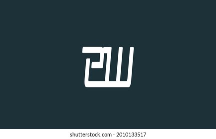 Alphabet letters Initials Monogram logo EW, WE, E and W