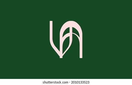 Alphabet letters Initials Monogram logo VA, AV, V and A