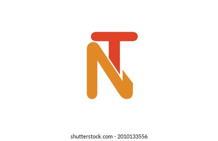 Alphabet letters Initials Monogram logo NT, TN, N and T