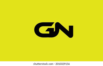 Alphabet letters Initials Monogram logo GN, NG, G and N