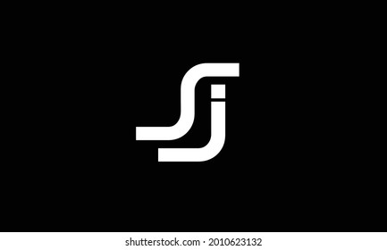 Letras alfabéticas Iniciales Logotipo Monograma SJ, JS, S y J