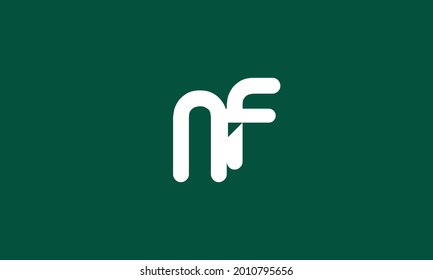 Alphabet letters Initials Monogram logo NF, FN, N and F