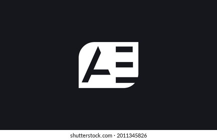 Alphabet letters Initial Monogram Logo ae, ea, A und E