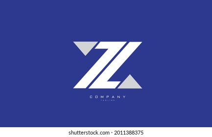 Alphabet letters Initials Monogram logo ZL, LZ, Z and L
