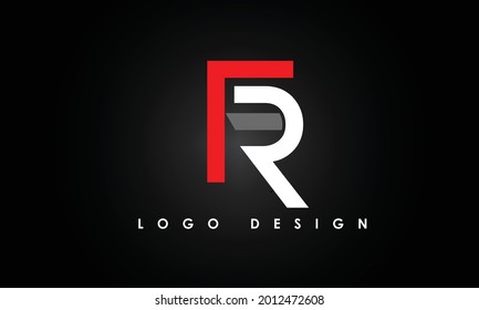 Alphabet letters Initials Monogram logo FR, RF, F and R