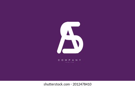 Alphabet letters Initial Monogram Logo SA, AS, S und A