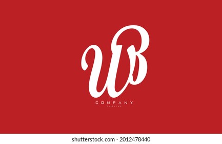 Alphabet letters Initials Monogram logo WB, BW, W and B