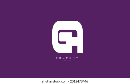 Alphabet letters Initials Monogram logo GA, AG, G and A