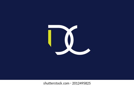Alphabet letters Initials Monogram logo DC, CD, D and C
