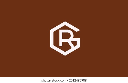 Alphabet letters Initials Monogram logo RG, GR, R and G
