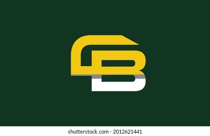 Letras alfabéticas Iniciales Logotipo Monograma CB, BC, C y B