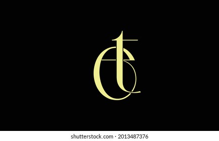 Alphabet letters Initials Monogram logo ET, TE, E and T