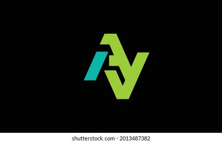Alphabet letters Initials Monogram logo AV, VA, A and V
