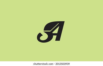 Alphabet letters Initial Monogram Logo SA, AS, S und A