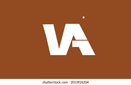 Alphabet letters Initials Monogram logo VA, AV, V and A