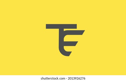 Alphabet letters Initials Monogram logo TE, ET, T and E