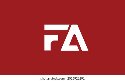 Alphabet letters Initials Monogram logo FA, AF, F and A