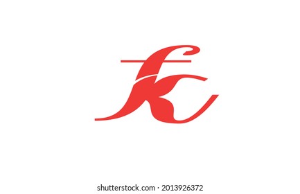 Alphabet letters Initials Monogram logo FC, CF, F and C