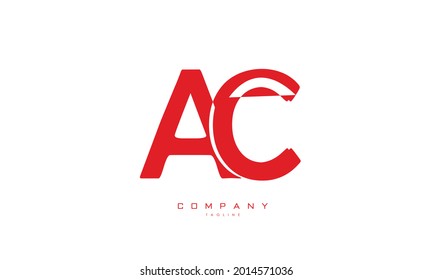 Alphabet letters Initials Monogram logo AC, CA, A and C