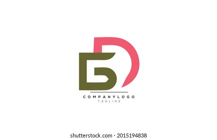 Alphabet letters Initials Monogram logo GD, GD INITIAL, GD letter