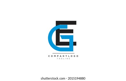 Alphabet letters Initial Monogram Logo GE, GE INITIAL, GE Letter