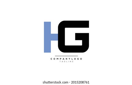 Alphabet Letters Initials Monogram Logo Hg Stock Vector (Royalty Free ...