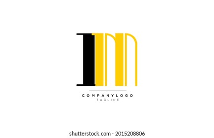 Alphabet letters Initials Monogram logo IM, IM INITIAL, IM letter