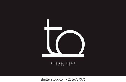 Alphabet letters Initials Monogram logo TO, OT, T and O