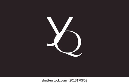 Alphabet letters Initials Monogram logo YQ, QY, Y and Q