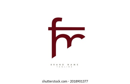 Letras alfabéticas Iniciales Monograma FM, MF, F y M