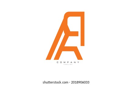 Alphabet letters Initials Monogram logo AR, RA, A and R