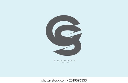 Alphabet letters Initials Monogram logo CS, SC, C and S