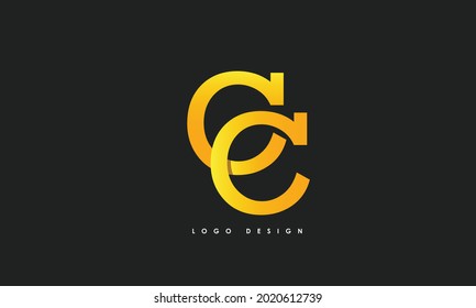 Alphabet letters Initials Monogram logo CC
