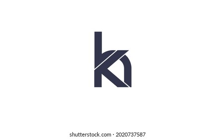 Alphabet letters Initials Monogram logo KN, NK, K and N
