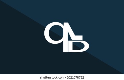 Alphabet letters Initials Monogram logo QD, DQ, Q and D