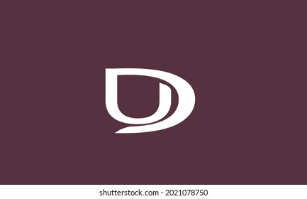 Alphabet letters Initials Monogram logo UD, DU, U and D
