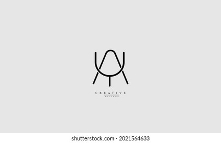 Alphabet letters Initials Monogram logo AY YA A Y