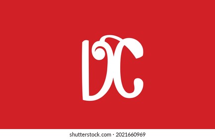 Alphabet letters Initial Monogram Logo DC, CD, D und C
