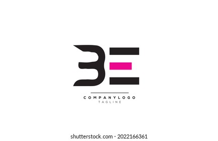 Alphabet letters Initials Monogram logo BE, BE INITIAL, BE letter